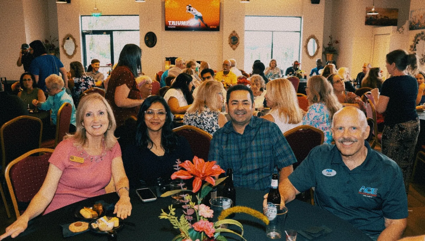 Candid moment from The Venue Clermont grand opening and ribbon cutting celebration